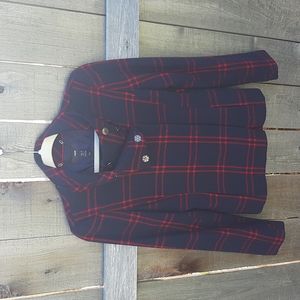 Women's H&M checked coat Size 4